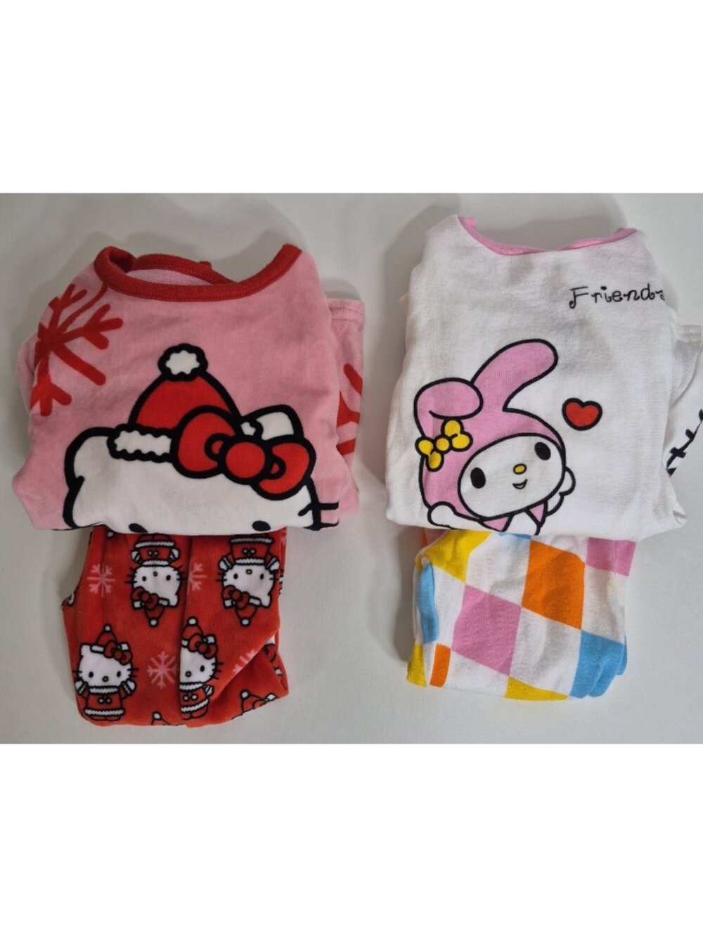 Hello Kitty Sanrio Pajama Set 2 Pairs Toddler Girl's Size 3T